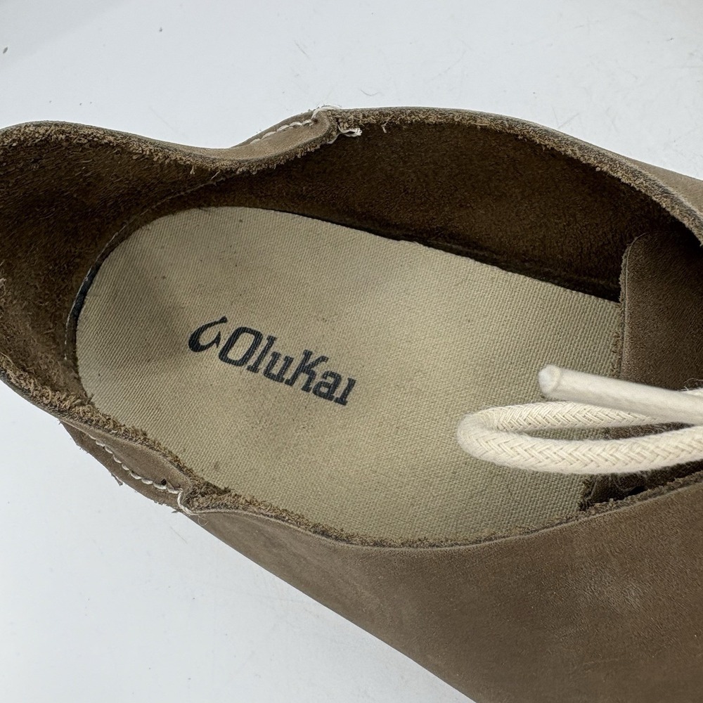 Olukai Shoes Mens Size 11 Holokai Boat Brown Thin Leather‎ - Picture 2 of 10